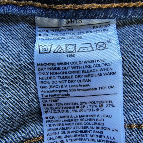 Banana Republic Jeans Womens 18* Blue Bootcut High Rise Stretch Classic Curvy - Picture 14 of 15